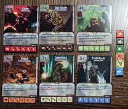 Dice Masters - Faerun Under Siege - 6 rare cards - Clay Golem, Goblin lot #2 - Image 1