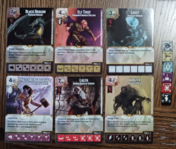Dice Masters - Faerun Under Siege - 6 rare cards - Elf Thief, Wraith lot #3 - Image 1
