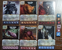 Dice Masters - Faerun Under Siege - 6 rare cards - Bahamut, Giant Spider lot #1 - Image 1