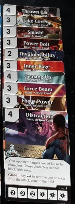 Dice Masters - Avengers Vs X-Men - basic action cards - AVX - Image 1