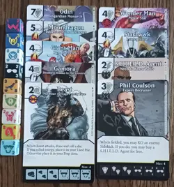 Dice Masters - Age of Ultron - 9 rare cards - Beast, Gamora, SHIELD Agent - Image 1