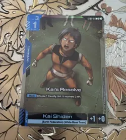 Gundam TCG Card Game Kai's Resolve Alternate Art Foil ST01-013 C+ - Image 1
