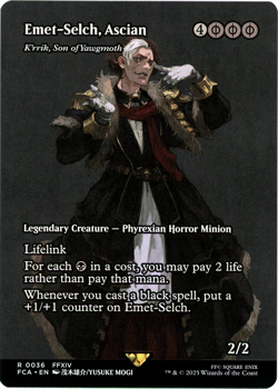 ERROR CARD Emet-Selch, Ascian - K'rrik, Son of Yawgmoth (Showcase) 0036 FIN MTG - Image 1
