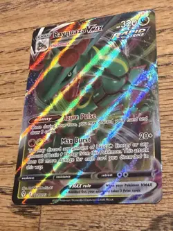 Pokemon TCG Evolving Skies Rayquaza VMAX Holo Full Art Card 111/203 Ultra Rare - Image 1