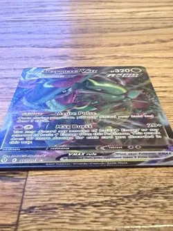 Pokemon TCG Evolving Skies Rayquaza VMAX Holo Full Art Card 111/203 Ultra Rare - Image 4