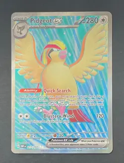 Pokemon Card Pidgeot EX 217/197 Obsidian Flames - Near Mint - Image 1