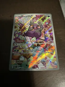 Pokemon Morpeko Full Art Holo Illustration Rare Card 206/182 Paradox Rift - Image 1