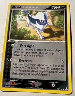 Pokemon Absol 18/110 Holon Phantoms Regular Card NM-MT ? - Image 1