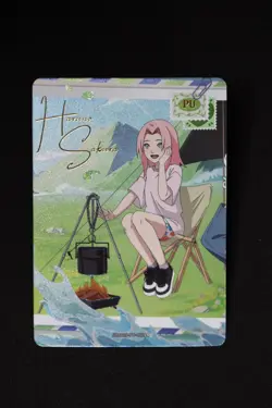 Sakura Haruno NRV01-PU-002L4 English Naruto Kayou Card Heavens Scroll NM - Image 1