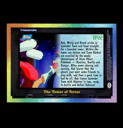 2000 Pokemon TOWER OF TERROR Topps TV Series 2 Edition Non Holo Card EP22 GENGAR - Image 2