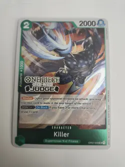 Killer (Judge Pack Vol. 3) OP01-039 One Piece Promotion Cards Foil stamped - Image 1