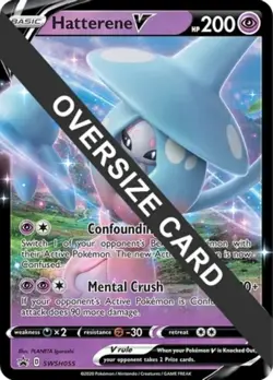 Pokemon TCG: Hatterene V - SWSH055 - Jumbo Card - Black Star Promo (PR) | LP - Image 2