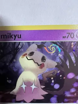 Pokemon Card Mimikyu 081/189 Darkness Ablaze Holo HD Swirl Near Mint - Image 2