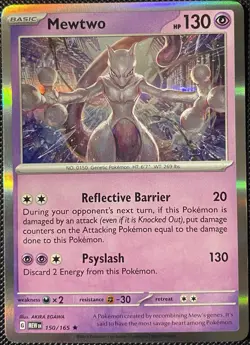 Mewtwo 150/165 Sv: Scarlet & Violet 151 Holo - Pokemon Card - Image 1