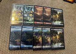 Chocobo Track Foil Full Art BASIC LANDS NM Final Fantasy MTG Magic Lot of 10 - Image 1