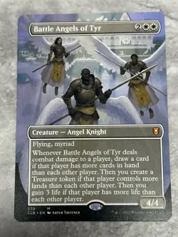 Battle Angels of Tyr (Borderless) Commander Legends MTG Regular - Image 1
