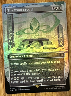 MTG Final Fantasy, The Wind Crystal - Borderless Foil - Image 1