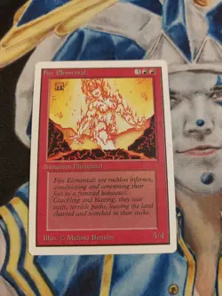 Fire Elemental MTG Unlimited Uncommon Red Creature Slightly Played x1 GG1 - Image 1