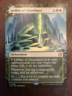 Leyline of Abundance : MTG *Showcase* Wilds Eldraine WOT #0056 / NM - Image 1