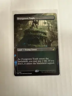 Overgrown Tomb NM BORDERLESS MTG! Ravnica Remastered - Image 1