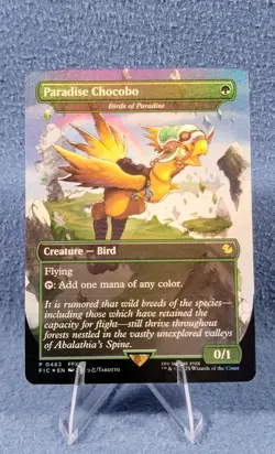 Paradise Chocobo Borderless FOIL MTG Final Fantasy Nm/M ?? - Image 1
