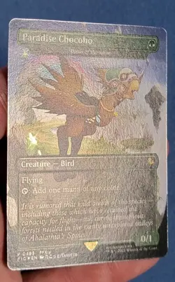 Paradise Chocobo Borderless FOIL MTG Final Fantasy Nm/M ?? - Image 5