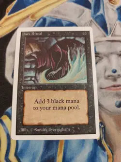Dark Ritual MTG Unlimited Common Black Instant Slightly Played x1 GG37 - Image 1