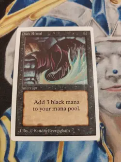 Dark Ritual MTG Unlimited Common Black Instant Slightly Played x1 GG37 - Image 2