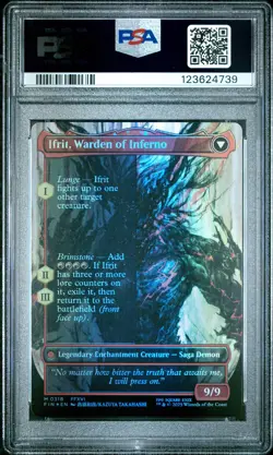 4739 Clive Ifrit Dominant 2025 MTG Final Fantasy #0318 Artist Foil PSA 10 - Image 2