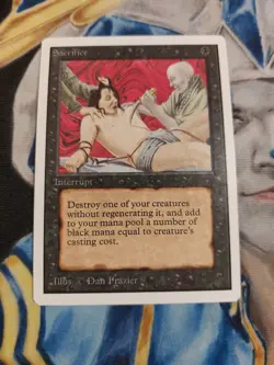 Sacrifice MTG Unlimited Uncommon Black Instant Near-Mint x1 GG2 - Image 1