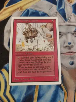 Goblin Balloon Brigade MTG Unlimited Uncommon Creature Slightly Played x1 GG7 - Image 1