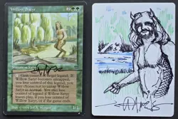 SKETCHED MtG Magic Jeff Menges Artist Proof _ Legends _ WILLOW SATYR _ 1/100! - Image 1