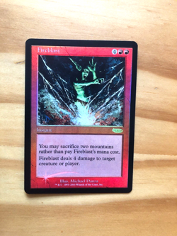 Mtg FNM Promos Fireblast FOIL NM - Image 1