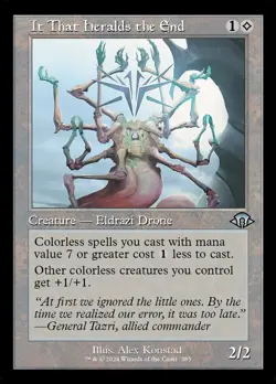 1x It That Heralds the End (*FOIL* Retro Frame) - NM - See Pic for Set - Image 1