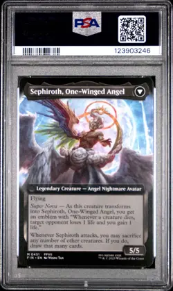 3246 Sephiroth One-Winged Angel 2025 MTG Final Fantasy #0451 Extended Art PSA 10 - Image 2