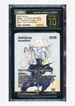 MTG CGC 10 PRISTINE Cecil Harvey Rare Foil Borderless 2025 #0018 FCA English - Image 1