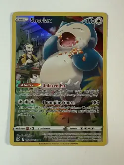 Snorlax TG10/TG30 Trainer Gallery Lost Origin Pokemon Card Holo Near Mint - Image 1