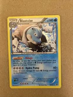 Pokemon TCG Blastoise (Plasma Blast 16/101) Holo Rare NM 2015 - Image 1