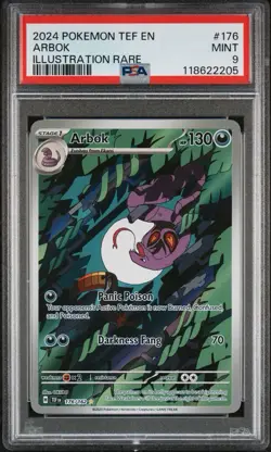 Arbok 176/162 PSA 9 Mint Holo Temporal Forces Pokemon Card ???? - Image 1
