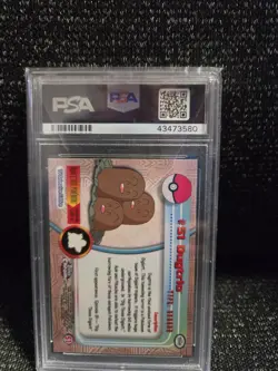 PSA 9 2000 Pokemon Game Topps Chrome Dugtrio TV Rare Base Set Series 1 MINT GEM - Image 2