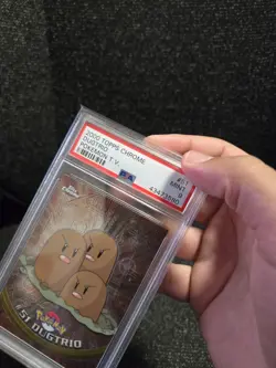 PSA 9 2000 Pokemon Game Topps Chrome Dugtrio TV Rare Base Set Series 1 MINT GEM - Image 5