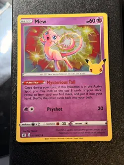 Mew Holo Rare Celebrations 011/025 Pokemon TCG - NM - Image 1
