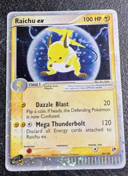 Raichu ex - Pokemon Card TCG - Sandstorm (SS) Ultra Rare Holo - Image 1
