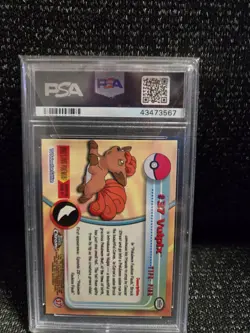 PSA 9 2000 Pokemon Game Topps Chrome Vulpix TV Rare Base Set Series 1 MINT GEM - Image 2