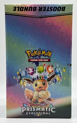 Pokemon SV8.5 Prismatic Evolutions SEALED Booster Bundle Display Case TCG - Image 1