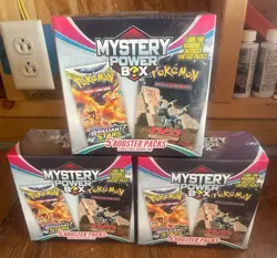 Lot Of 3 Pokemon Mystery Power Box 5 Booster Packs Sealed Possible Vintage Pack - Image 1
