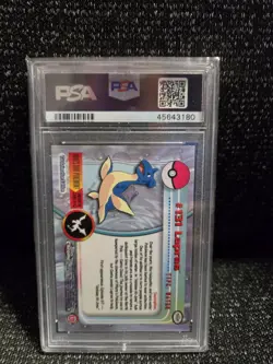PSA 9 2000 Pokemon Game Topps Chrome Lapras TV Rare Base Set Series 2 MINT GEM - Image 2