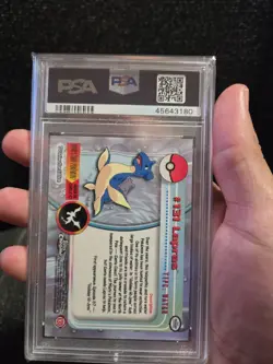 PSA 9 2000 Pokemon Game Topps Chrome Lapras TV Rare Base Set Series 2 MINT GEM - Image 4