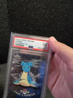PSA 9 2000 Pokemon Game Topps Chrome Lapras TV Rare Base Set Series 2 MINT GEM - Image 5