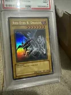 2003 Yu-Gi-Oh! PSA 9 Mint SDJ-001 Ultra Rare Red-Eyes B. Dragon - Image 2